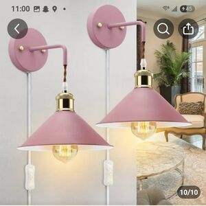 Pink Wall Sconce Light Fixture